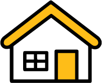 Icon - small home - standing lites